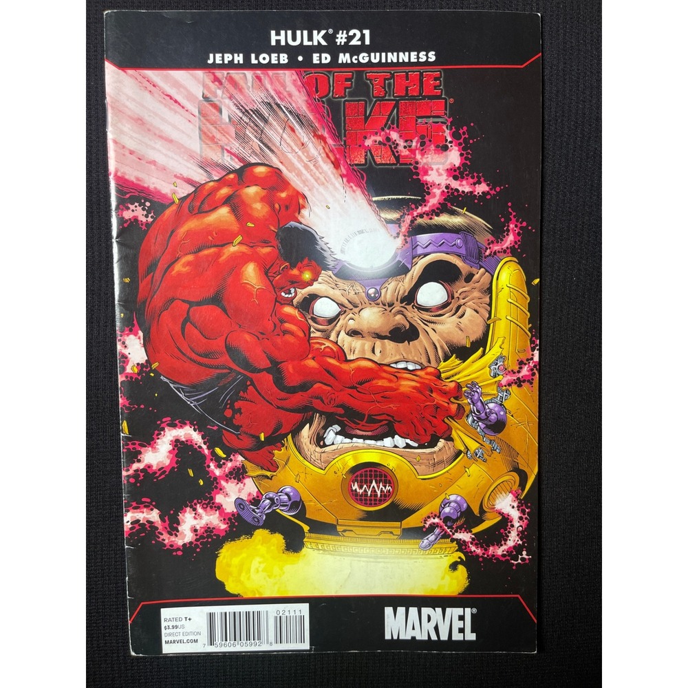 HULK 21 Marvel Comics comic book Jeph Loeb Ed McGuinness Red Hulk Modok‎